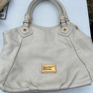 Marc Jacobs Cream Leather Handbag